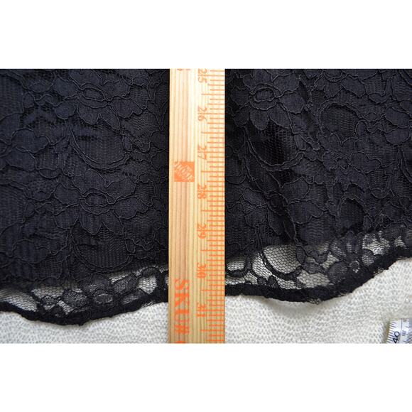 Mori‎ Lee By Madeline Gardner Black Lace Strapless Sweetheart A-Line Dress US 20 - Picture 7 of 7